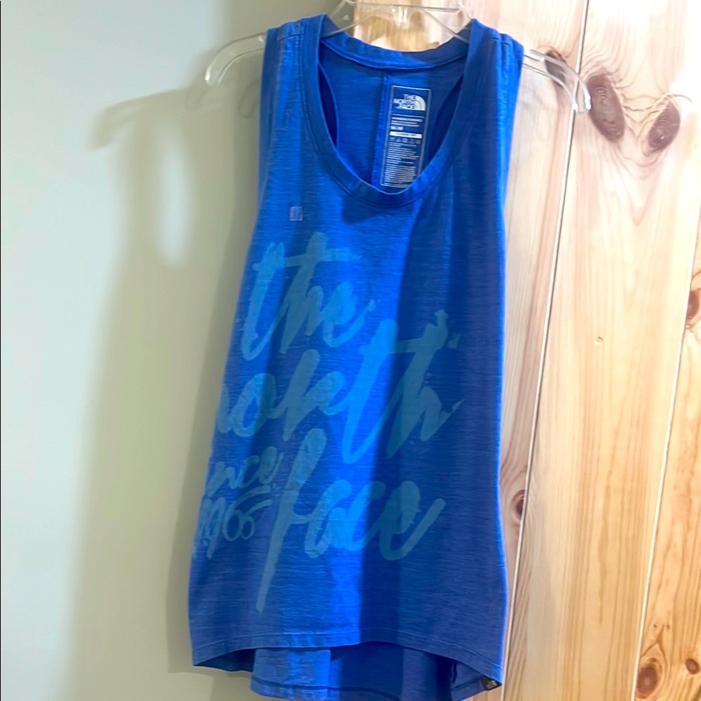 The North Face Women's Vibrant Blue Tank Top size medium